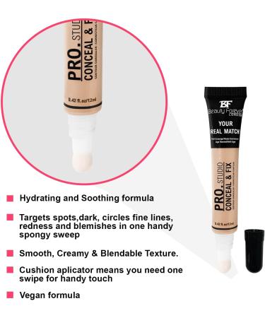 Beauty Forever Pro Studio Conceal & Fix Contour Concealer 12ml - 80 COCOA - Buy Online on SooperMarket.com