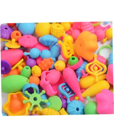 KOMBIUDA 1 Box Bracelet for Little Girl Jewelry Toys DIY Necklaces Beads Jewelry Childrens Toy Pop Beads Toys Rayan Toys for Fun Jewelry Making Kit Pop Snap Beads - Buy Online on SooperMarket.com