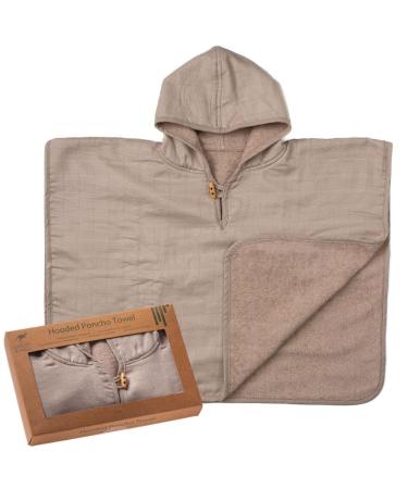 Urban Kanga Bath Poncho Baby with Hood Two-Sided Poncho Children 1 year Humus