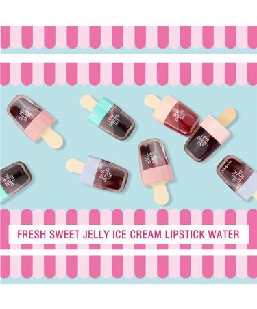 Ofanyia Ice Cream Lip Gloss Set - 5 Colors, Long Lasting, Waterproof & Non-Stick Cup - Liquid Lipstick Kit - Buy Online on SooperMarket.com