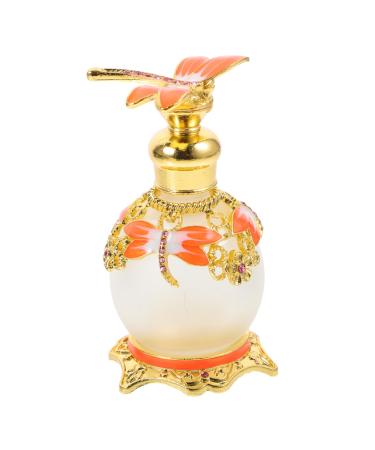 HAPINARY 15 Dragonfly Perfume Bottle Glass Perfume Bottle Essential Oil Container Retro Empty Frosted Glass Refillable Perfume Bottle Dubai Style Perfume Bottle Vintage Bottled