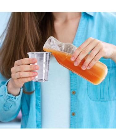 Turbo Bee 500Pack 9 OZ Clear Plastic Cups Cold Party Drinking Cups Transparent Plastic Cups Bulk Disposable Cups for Wedding Thanksgiving Christmas Party 500pack-9oz - Buy Online on SooperMarket.com