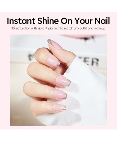 Modelones Gel Nail Polish 15ML Pink Gel Polish Soak Off LED Color Gel Home DIY Professional Salon Manicure Infinite Shine 28 Day Long Lasting 0.5 Fl Ounce - Buy Online on SooperMarket.com