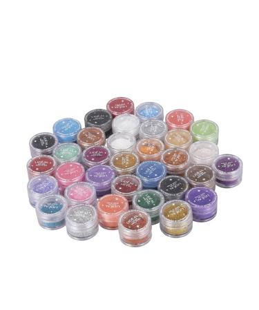 NOLITOY 30pc Party Dust Multi-colors Glitter Eye Cosmetic Pigments Makeup Loose Shimmer Eyeshadow Shadow