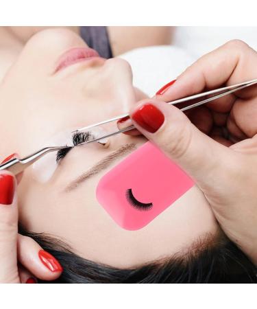 6pc Silicone False Eyelash Holder Pads for Extensions - Pink & Transparent - Buy Online on SooperMarket.com