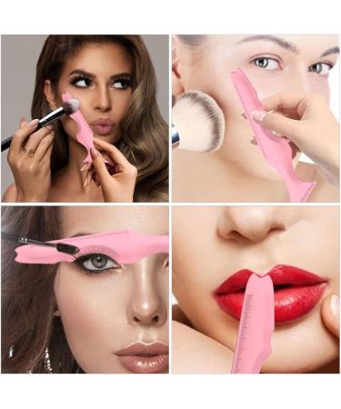 OSALADI Silicone Beauty Ruler Travel Stickers Eyeliner Stencils for Hooded Eyes Makeup Supply Protection Pink - Buy Online on SooperMarket.com