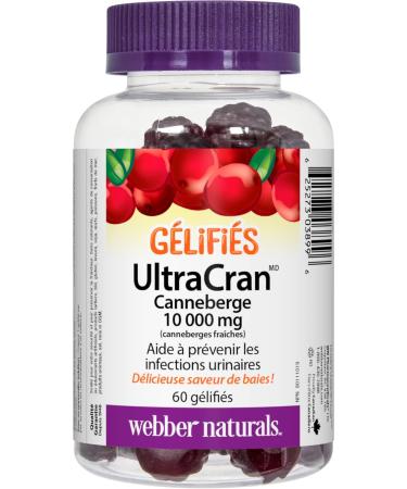 Webber Naturals UltraCran Cranberry 10 000 mg Gummy & Vitamin C Gummy 125 mg 120 Gummies For Bones Teeth Immune and Antioxidant Health Vegan Gummy + Vitamin C Gummy - Buy Online on SooperMarket.com