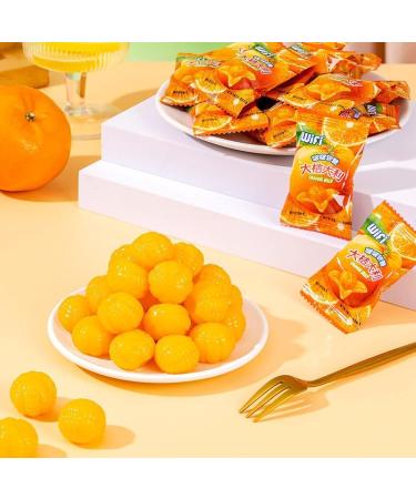 Peeling Fruit Juice Fudge Orange juice flavored candy fruit soft candy gummy candy healthy nutritious dessert wedding candies New Year Candy Chinese delicious snack gift pack (800g(About 86pieces)) - Buy Online on SooperMarket.com