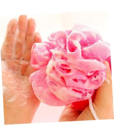 NOLITOY 4pcs Large Bath Ball Pouf Sponge - Cute Mesh Shower Flower for Spa & Relaxation - Buy Online on SooperMarket.com
