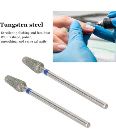 Tungsten Steel Nail Drill Bits 2 Blue Manicure Nail Art Drill Bits for Manicures - Buy Online on SooperMarket.com