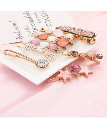 8 Pcs Pearl Hair Clips | Fashion Metal Hair Accessories for Women & Girls - Buy Online on SooperMarket.com