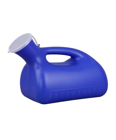 Mobile Toilet Potty Pee Urine Bottle Urinals for Men 2000mL Thick Plastic Bedpan Bottle with Lid