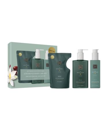 RITUALS Hand Wash And Hand Cream Gift Set With Soap Refill from The Ritual of Jing 775 ml - With Sacred Lotus Jujube & Chinese Mint - Relaxing & Calming Properties