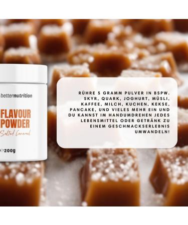 Buy Premium Vegan Taste Powder | Calorie-Reduced Flavor Powder Zero 200g | Better Nutrition Salted Caramel - Enhance Your Meals! - Buy Online on SooperMarket.com