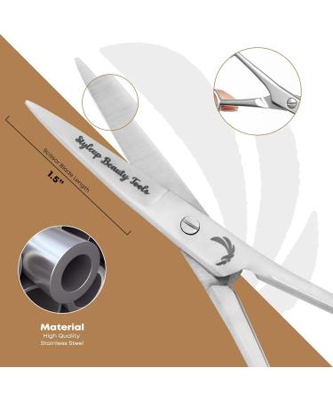 Premium Stainless Steel Beard Scissors & Comb Set for Men | Precision Nose Ear & Eyebrow Hair Trimmers - Buy Online on SooperMarket.com