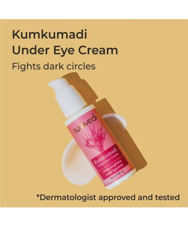 Kumkumadi Under Eye Cream for Dark Circles - 50ml | Natural Kumkumadi Tailam Oil for Men & Women | Brightening & Anti-Aging Solution - Buy Online on SooperMarket.com
