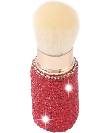 XhuangTech Bling Make Up Brush Crystal Makeup Travel Brushes Blusher Rhinestone Cover Foundation Highlight Blush Cosmetic Tools (Red) - Buy Online on SooperMarket.com
