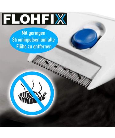 FLOHFIX Electric Lice Comb - Effective Nit & Flea Comb for Dogs Cats & Children | International Shipping Available - Buy Online on SooperMarket.com