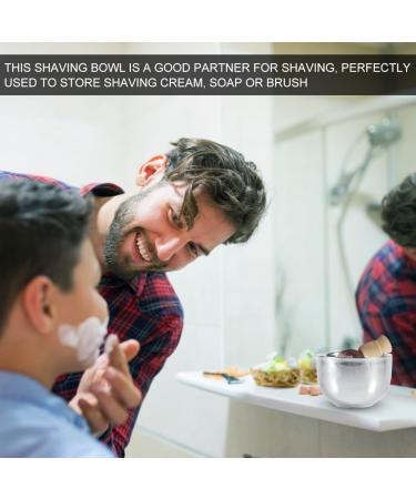 Premium Stainless Steel Shaving Soap Bowl for Men | Shaving Foam Tool & Brush | Perfect for Smooth Shaves - Buy Online on SooperMarket.com