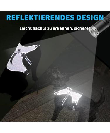 Buy Belpro Multi-Purpose Dog Harness - No Pull Reflective Adjustable Vest for Large Dogs - Durable Handle & Dog Dishes - Ideal for Active Dogs (Blue M) - Buy Online on SooperMarket.com