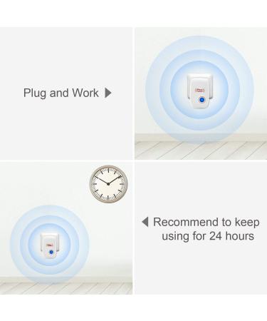 6 Pack Ultrasonic Pest Repeller - Electronic Plug-in Sonic Control for Insects, Rodents, and Bugs - Home, Office, Warehouse, Hotel - Repels Roaches, Ants, Mice, Mosquitoes, Spiders - Buy Online on SooperMarket.com