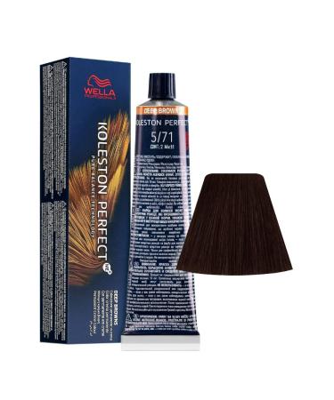 Wella Hair Colour/Permanent Colour 60 ml Color 5/71 1 piece (1 pack)
