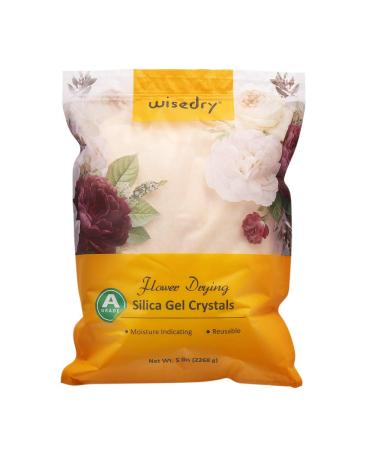 wisedry Silica Gel Flower Drying Crystals - 5 LBS Color Indicating Reusable