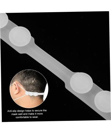 Gatuida Stand Hook Mask Strap Extender - 10 Pcs Silicone Ear Saver Buckles for Comfortable Face Mask Wear - White - Buy Online on SooperMarket.com