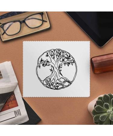 Azeeda 'Tree of Life' Microfiber Lens Cleaning Cloths - 2 Pack | Ideal for Glasses & Screens | International Shipping Available - Buy Online on SooperMarket.com