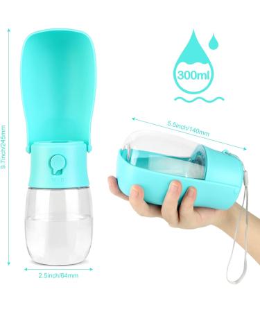 JOPHEK 300ml Portable Pet Drinking Bottle - Leak-Proof 180 Foldable Water Bottle with Activated Carbon Filter for Dogs & Cats - Ideal for Walking Traveling & Camping - Blue - Buy Online on SooperMarket.com