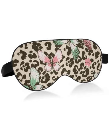Haskirky Light Blocking Eye Mask Breathable and Adjustable Adult Men and Women Travel on Business Trips Yoga Meditation Light Smooth Comfortable Eye Mask Office Deep Sleep Goodies Butterfly Pattern