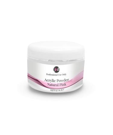 JND Acrylic Powder Professional Salon Quality Acrylic Nails Extension Nail Art (12 g Pink) 12 g (Pack of 1) Natural Pink *New