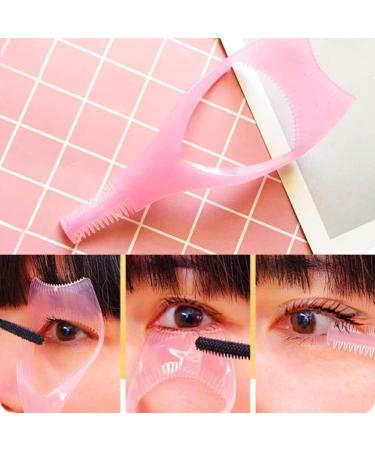 Dajidafu 3 in 1 Mascara Shield Portable False Natural Eyelashes Curler Applicator Guide Guard Upper and Lower Eye Lash Beauty Supplies - Buy Online on SooperMarket.com