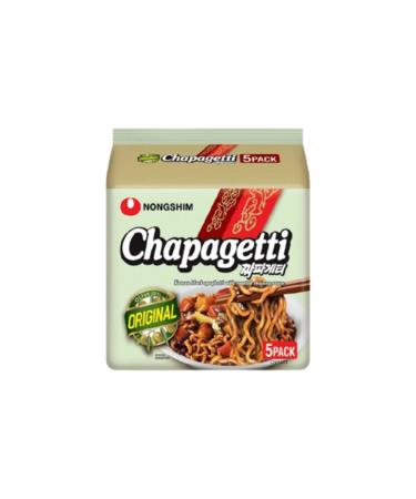 Nongshim Chapagetti Chajang Instant Noodle Halal 140g (Pack of 5) by CNMART