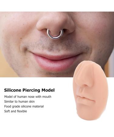 Silicone Nose Model - Soft & Realistic 3-Part Elastic Model for Salon - Medium Skin Color - Buy Online on SooperMarket.com