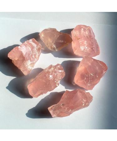 1pcs Natural Raw Pink Rose Quartz Crystal Rough Stone Specimen Crystal Love Natural Stones and Minerals Fish Tank Stone (Size : 30-40g) - Buy Online on SooperMarket.com