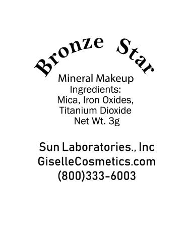 Giselle Cosmetics Organic Mineral Eyeshadow in Bronze Star - 3g - Buy Online on SooperMarket.com