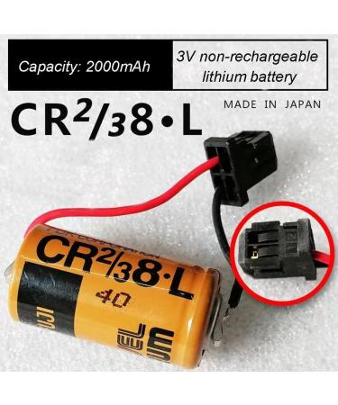 Buy 2 Pack 3V 2000mAh CR2/38.L Battery for Fuji CR2/3 8.L FDK CR17/33 - International Shipping Available - Buy Online on SooperMarket.com