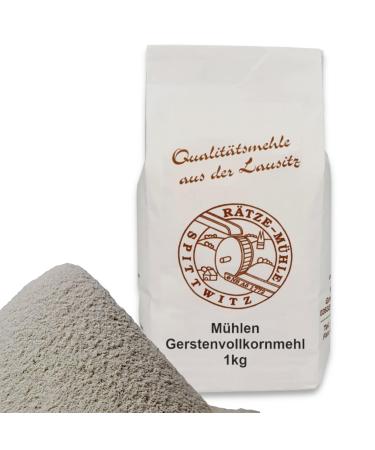 Mills wholemeal barley flour 1000g fresh from the R tze mill in the best quality 100% regional and natural 1-kg 1 kg