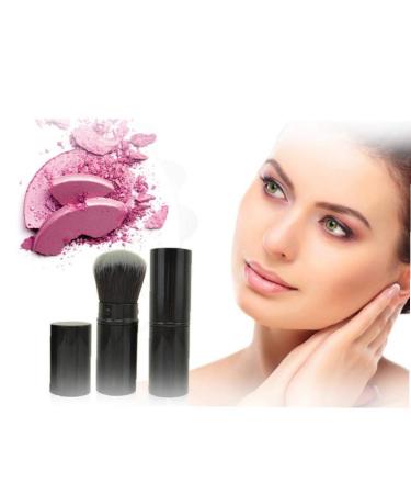 Retractable Foundation Blending Brush | Portable Blush Highlighter Brush for Women - Black Makeup Tool - Buy Online on SooperMarket.com