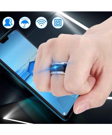 awstroe Easy to Use NFC Smart Ring  Metal Material Universal Smart Ring  for Mobile Phone(size7) - Buy Online on SooperMarket.com