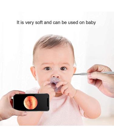Jteremy 3.9mm HD WiFi Ear Endoscope for Ear Wax Removal - Visual Inspection Camera with LED Lights for Kids, Adults, Pets - Buy Online on SooperMarket.com