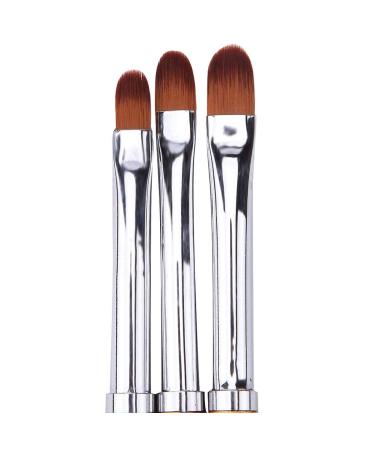 Lovenails 3 Gel Brush Set - Oval Brushes for Nail Design & Art | Professional Quality Gel Modeling & Full Cover Brushes - Buy Online on SooperMarket.com