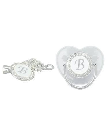 Silicone Baby Pacifier for Toddlers 6-18 Months | Letter B - Safe & Comfortable Soothing Solution - Buy Online on SooperMarket.com