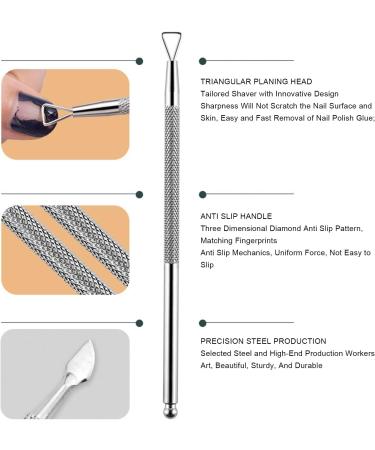 Cuticle Pusher Professional Cuticle Pusher Nail Pusher Kit Stainless Steel Cuticle Pusher Cuticle Pusher Set Stainless Steel Ingrown Toenails Set 2 Pieces - Buy Online on SooperMarket.com