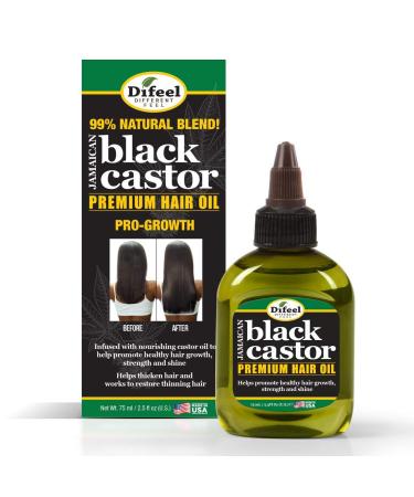 Difeel Superior Growth Jamaican Black Castor Premium Hair Oil 2.5 oz - Nourish, Strengthen, and Promote Healthy Hair Growth - Buy Online on SooperMarket.com