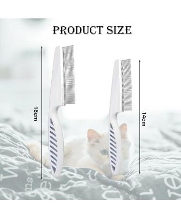 Flea Comb for Dogs 2-piece Set of Dog Fine Toothed Flea Comb Flea Comb for Cats Dogs Lice Combs Fine Tooth Comb Grooming Suitable for Removing Tears Stains from Dogs Fleas Lice - Buy Online on SooperMarket.com