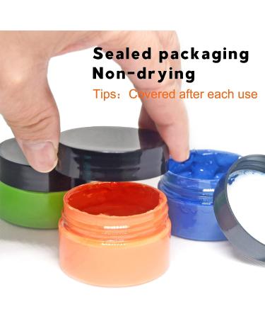 BOOLOOEN Chalk Silk Screen Stencils Paste - Self Adhesive Coatings for Grid Transfer Screen Inks - 12 Bottles - Buy Online on SooperMarket.com