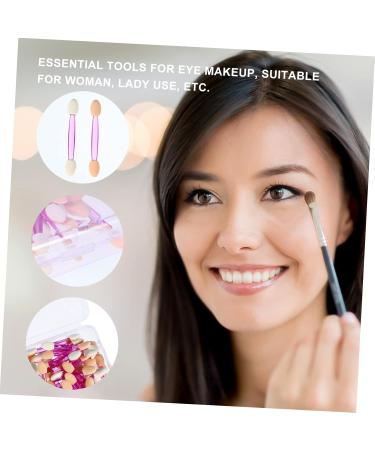 HAPINARY 100pcs Double Ended Eyeshadow Brush Makeup Sponge Makeup Eyeshadow Makeup Brush Plastic - Buy Online on SooperMarket.com
