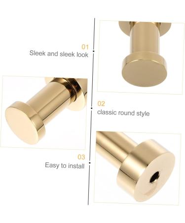Cabilock 2pcs Bathroom Towel Hook Wall Mounted Hooks Bathroom Robe Brass Coat Hooks Brass Hook Wall Hanging - Buy Online on SooperMarket.com